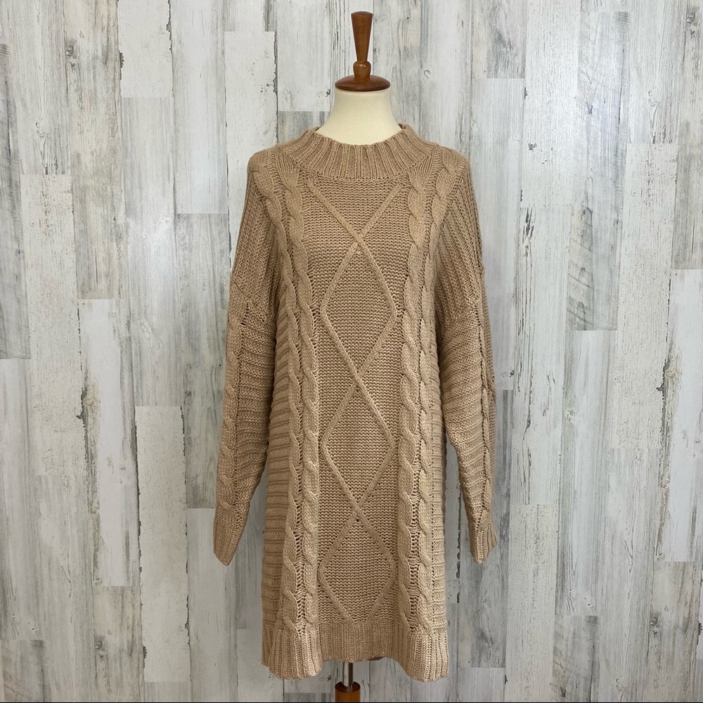 Amadi from Anthropologie Cable-Knit Sweater Dress - Picture 2 of 9